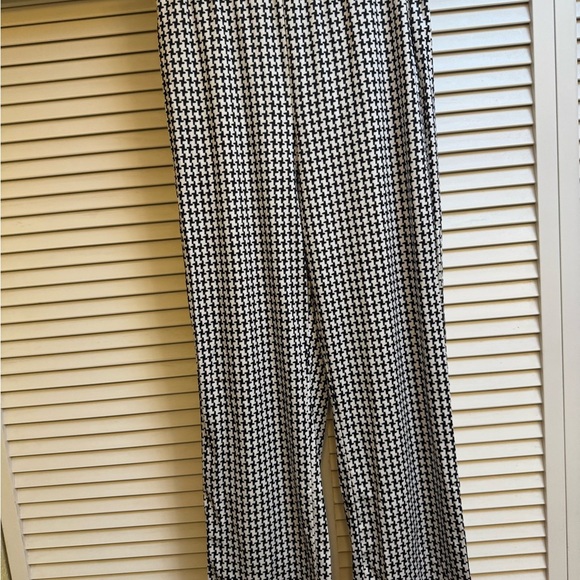 Stylish Black and White Houndstooth Blazer and Pants Set Women’s Sz L - Picture 4 of 13